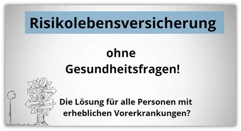 risikolebensversicherung ohne gesundheitsprüfung